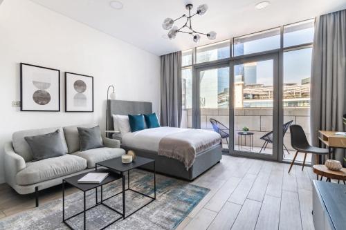 Silkhaus elegant studio in the central DIFC with balcony and city views, Dubaj (fotografie 3)