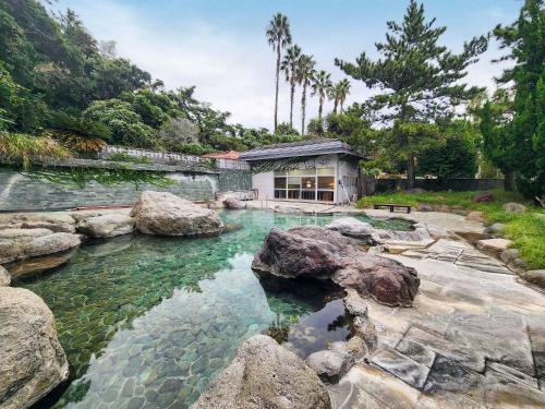 Hot spring bath, Izu Atagawa Onsen Hotel Cetus Royal in Higashiizu