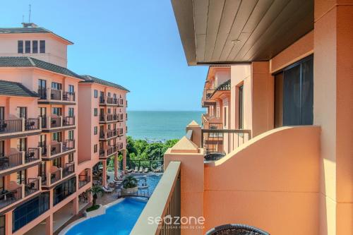 Erkély/terasz, Estúdios Modernos em Resort pé na areia - Jurerê Beach Village JBVJR (Estudios Modernos em Resort pe na areia - Jurere Beach Village JBVJR) in Jurerê