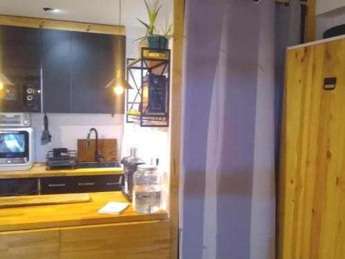 مطبخ, Loft PLAYA -60m- & TRABAJO -online- in La Bolera