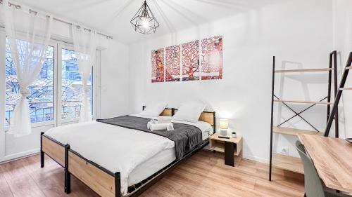 COLOC PASTEUR - Belle colocation de 3 chambres - Hypercentre - Proche Gare et Tram - Wifi gratuit chambre d'hôte Annemasse