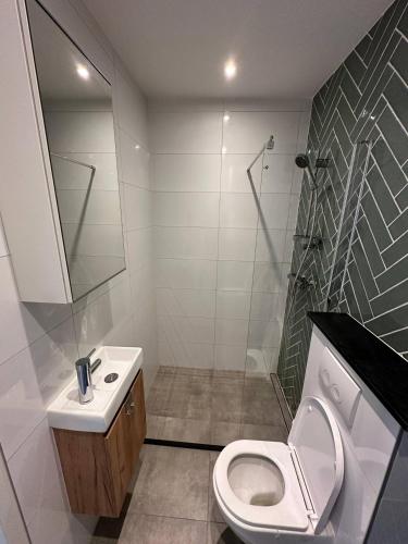 ห้องน้ำ, Cosy studio in Stadscentrum in สปิจเนนิซ