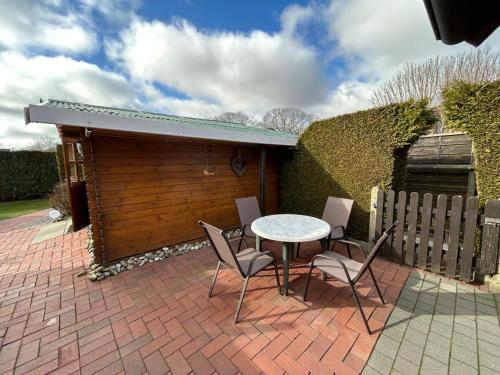 Balkons/terase, Ferienhaus Großheide in Grossheide