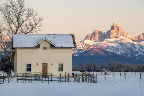 Historic Homestead with Pond and Teton Range Views Historic Homestead with Pond and Teton Range Views
