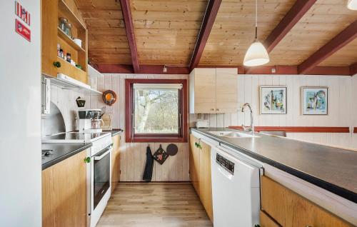 Kitchen, Three-Bedroom Holiday Home In Hemmet in Hemmet