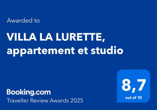 VILLA LA LURETTE, appartement et studio cottage Saint-Étienne-les-Orgues