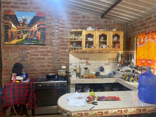 Casa en baños runtun hospedaje en el campo