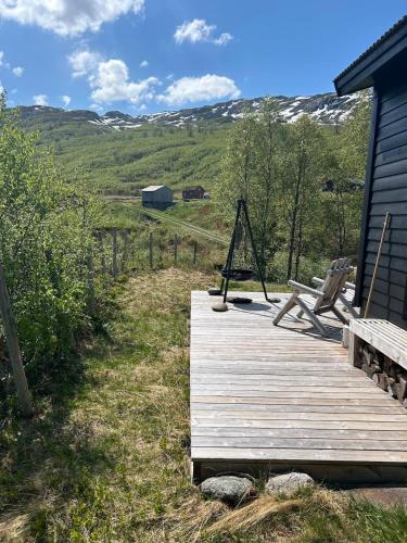Erkély/terasz, Cabin in Valldalen, Røldal in Roldal