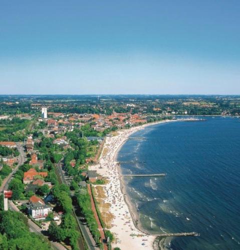 Apartment 38 "Skippers Topp", Apartmenthaus Hafenspitze,Blickrichtung InnenstadtBinnenhafen in Eckernforde