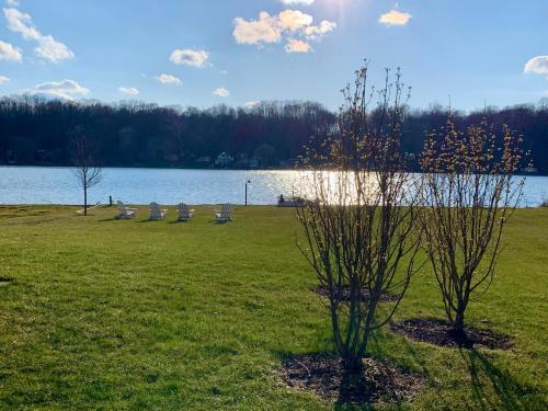 Modern SW Michigan Lakefront Home with Fireplace