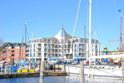 Apartment 32, Apartmenthaus Hafenspitze, Blickrichtung Binnenhafen Nordoffenes Meer, Eckernförde (foto 9)