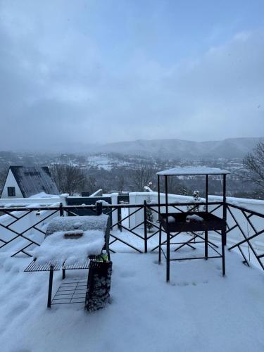 Cozy villa in snowy forest in Qechresh