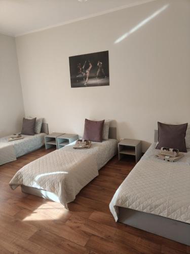 3 twin beds