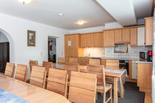 virtuve, Ferienhaus Alpenrose in Vorfusch
