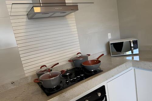 مطبخ, Sofisticado apartamento com ar cond. em Araxá (Sofisticado apartamento com ar cond. em Araxa) in اراكسا