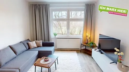 3-Raum-Appartement im Stadtteil Kapellenberg, WLAN in Chemnitz, Deutschland