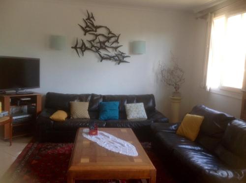 Спільний лаунж/ТБ зона, Appartement lumineux à 20mn de Paris en RER A (Appartement lumineux a 20mn de Paris en RER A) in Мезон-Лафітт