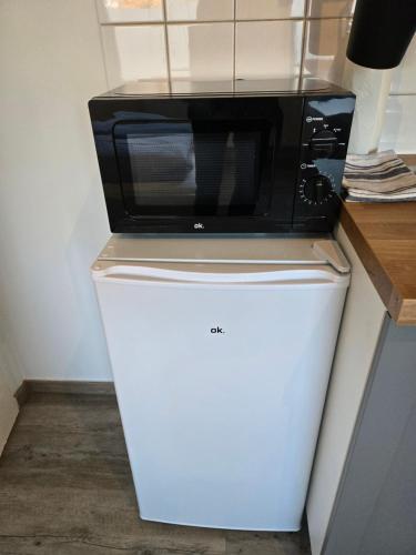 廚房, Pension GP3, Zimmer mit Kochnische und Duschbad vor den Toren Berlins in 達爾戈-德貝里茨