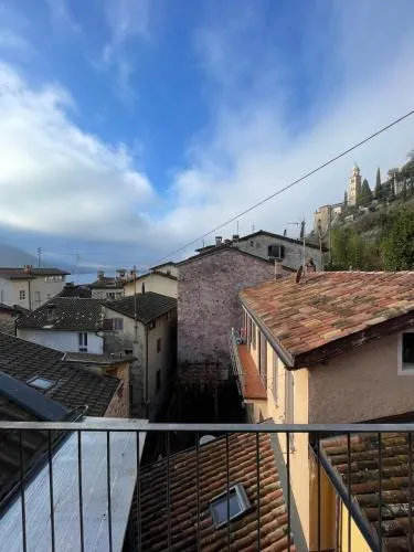 A Jump Into Morcote in Morcote, Schweiz