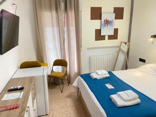 1 double bed