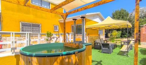 Casa con tinaja para relajarse frente al mar Casa con tinaja para relajarse frente al mar