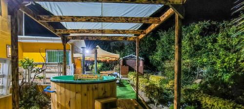 Casa con tinaja para relajarse frente al mar Casa con tinaja para relajarse frente al mar