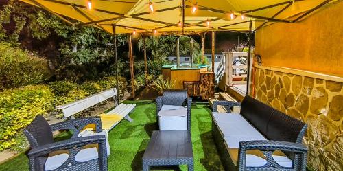 Casa con tinaja para relajarse frente al mar Casa con tinaja para relajarse frente al mar