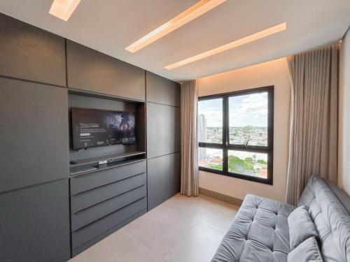 Loft Confortável e Elegante com Quarto Fechado, Campo Grande