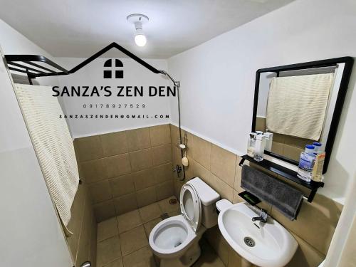 Bathroom, Modern 2BR Condo with Terrace,Netflix,Pool,& WiFi near Robinsons Place Imus