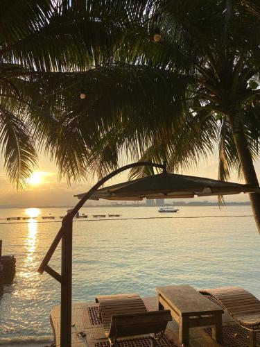 Beach, Chema's by the Sea Beach Resort in Babak District - Samal Island