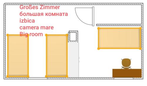 3 twin beds