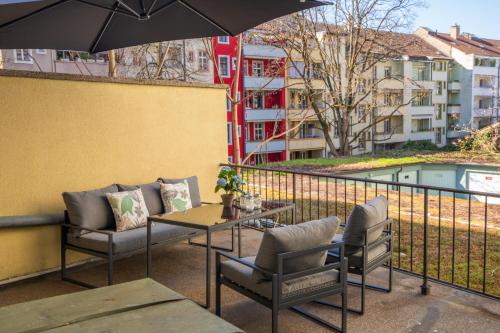 Spacious Apartment with Terrace and Roche View - Special ROGER F RABBIT 1 Apartment, Basel, up to 6 guests, Basilej (fotografie 10)