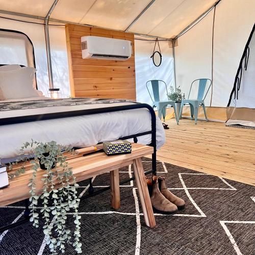 Luxury Spacious Glamping with Lake View in Delta, USA