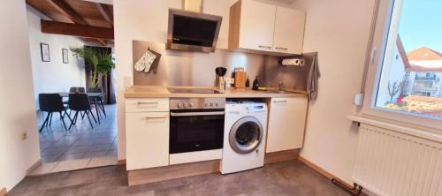 廚房, Apartment Neckarglück (Apartment Neckargluck) in 埃丁根-內卡勞森