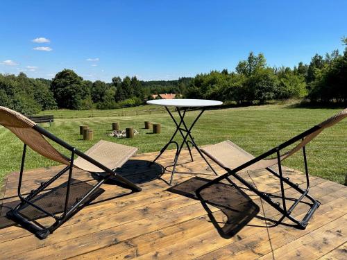 Balkons/terase, Glamping Návary s bazénem (Glamping Navary s bazenem) in Nova Bistrice
