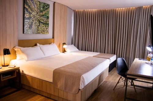 1 double bed, 1 twin bed