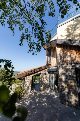 外部景觀, Ferienhaus hoch uber dem Taubertal mit fantastischem Weitblick, Dachterrasse, 2000m2 großem Grundstu in 勞達-科尼雪芬