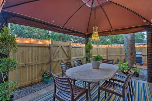 Bright Colorful Home with Private Fenced Yard STEPS from Flagler Avenue! Stroll to the Beach! in New Smyrna Beach, USA