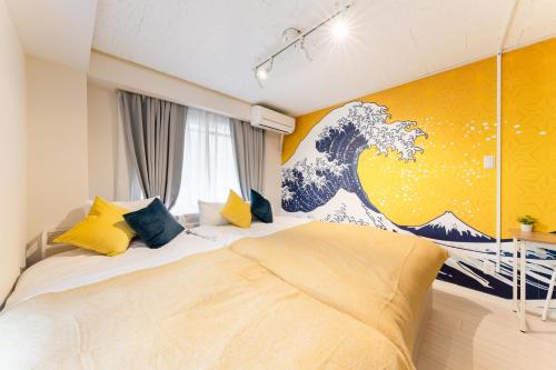 Japanese Art Room, 2Bed Room, 4Bed, Near Metro&JR station, Токио