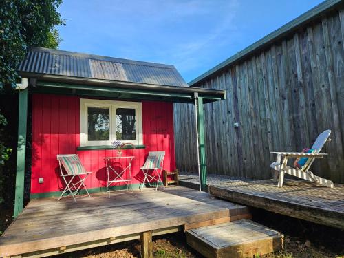 Erkély/terasz, Forest Waters Raspberry Dream Cabin in Paihia