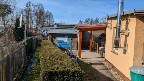 منظر, Spreewaldhäuser Golinski mit Kamin am Neuendorfer See (Spreewaldhauser Golinski mit Kamin am Neuendorfer See) in Markische Heide Ot Leibchel