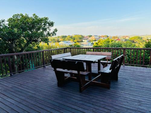 Balkons/terase, Barefoot Self-Catering Holiday Home in Morganʼs Bay