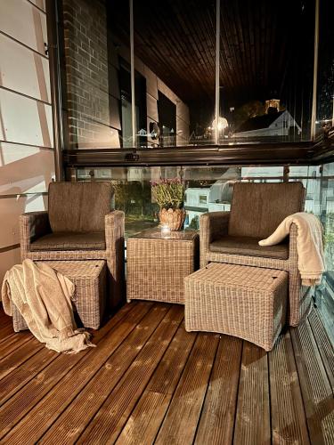 Erkély/terasz, Stylish & Central by the pier Cozy balcony in Arendal