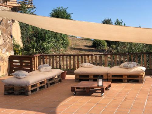 Úszómedence, Casa de muntanya Can Coll de Susqueda Girona in Osor