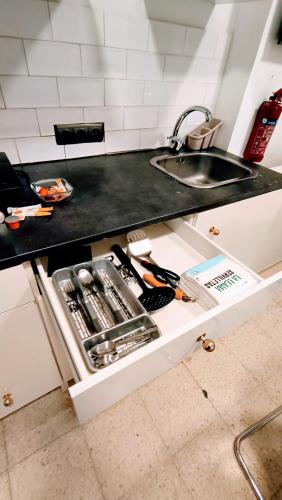 Konyha, Hostal Estudios in Badalona