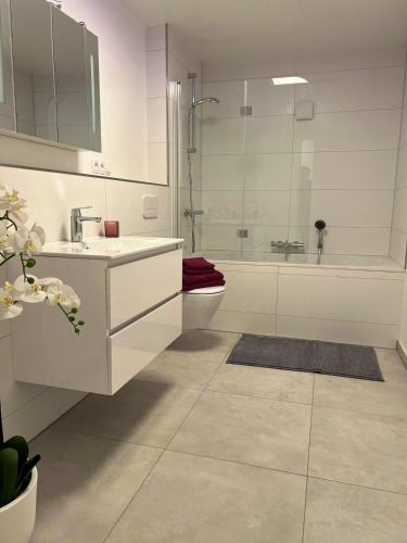Ducha, Charmante Doppelhaushälfte mit geräumiger Wohnung und Sonnenterrasse in Wiehl (Charmante Doppelhaushalfte mit geraumiger Wohnung und Sonnenterrasse in Wiehl) in Wiehl