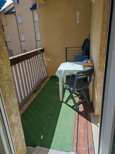 Erkély/terasz, Grand Studio Balcon Parking Privé classé 1 étoile Aulus les Bains (Grand Studio Balcon Parking Prive classe 1 etoile Aulus les Bains) in Aulus-les-Bains