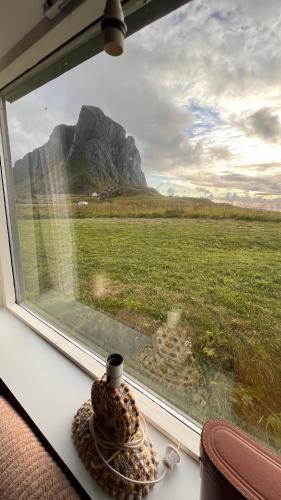 Prestholmen Værøy Lofoten in Kvalnes