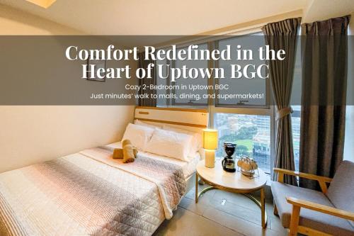 Cozy 2BR Suite in Uptown BGC with PS4 and walking distance to Malls and Restaurants, Manila