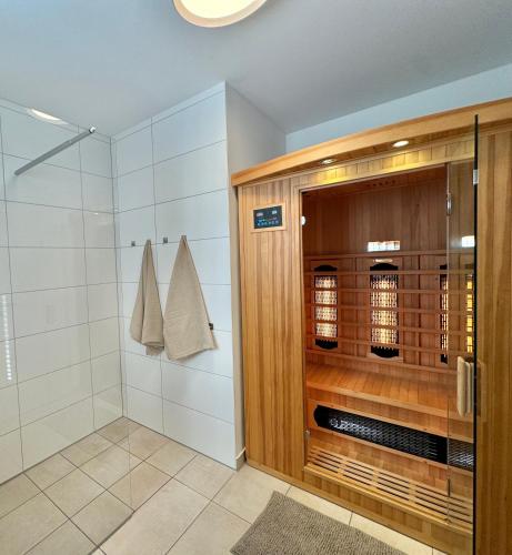 Sauna, Ferienhaus Weidefelderstrandhaus Olpenitz in Olpenitz